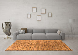Machine Washable Oriental Orange Industrial Area Rugs in a Living Room, wshurb1532org