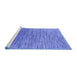 Sideview of Machine Washable Oriental Blue Industrial Rug, wshurb1532blu