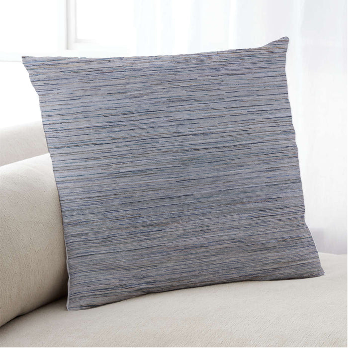 Lifestyle Image of Mid-Century Modern Urban Square Mist Blue Throw Pillow, 18 inch by 18 inch, pwurb1532