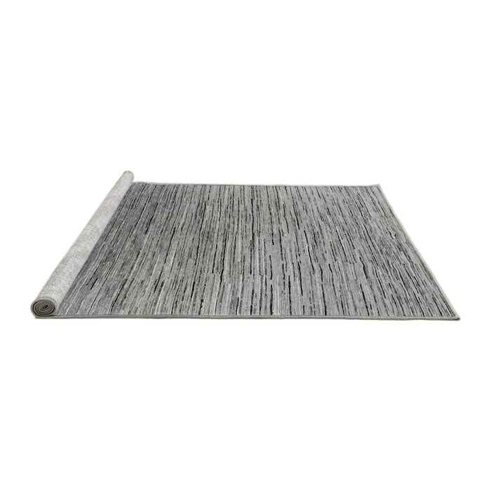 Sideview of Machine Washable Oriental Gray Industrial Rug, wshurb1532gry