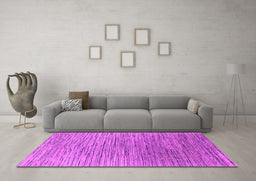 Machine Washable Oriental Pink Industrial Rug in a Living Room, wshurb1532pnk