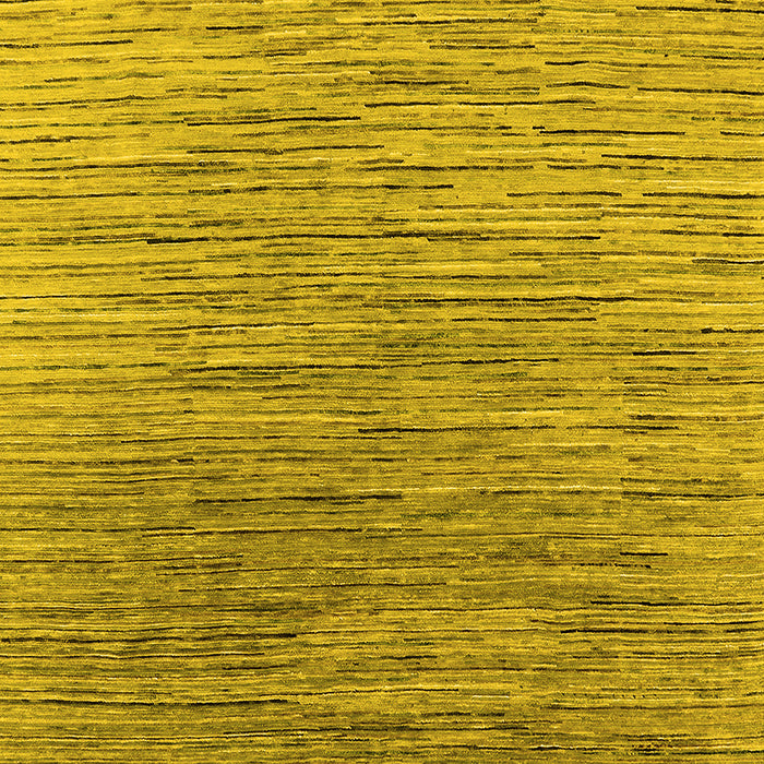 Machine Washable Oriental Yellow Industrial Rug, wshurb1532yw