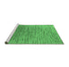 Sideview of Machine Washable Oriental Emerald Green Industrial Area Rugs, wshurb1532emgrn