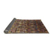 Sideview of Mid-Century Modern Brown Oriental Rug, urb1533