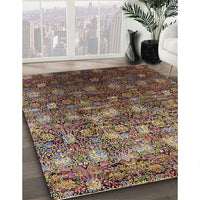 Mid-Century Modern Brown Oriental Rug, urb1533