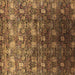 Square Oriental Brown Industrial Rug, urb1533brn