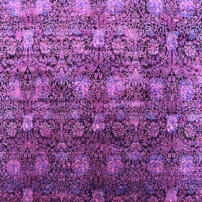 Machine Washable Oriental Purple Industrial Area Rugs, wshurb1533pur