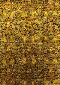 Oriental Yellow Industrial Rug, urb1533yw