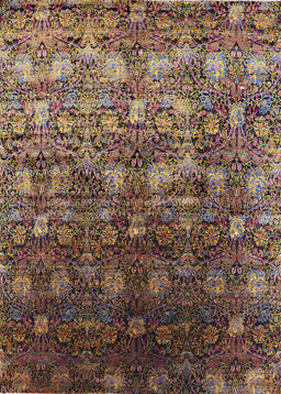 Mid-Century Modern Brown Oriental Rug, urb1533