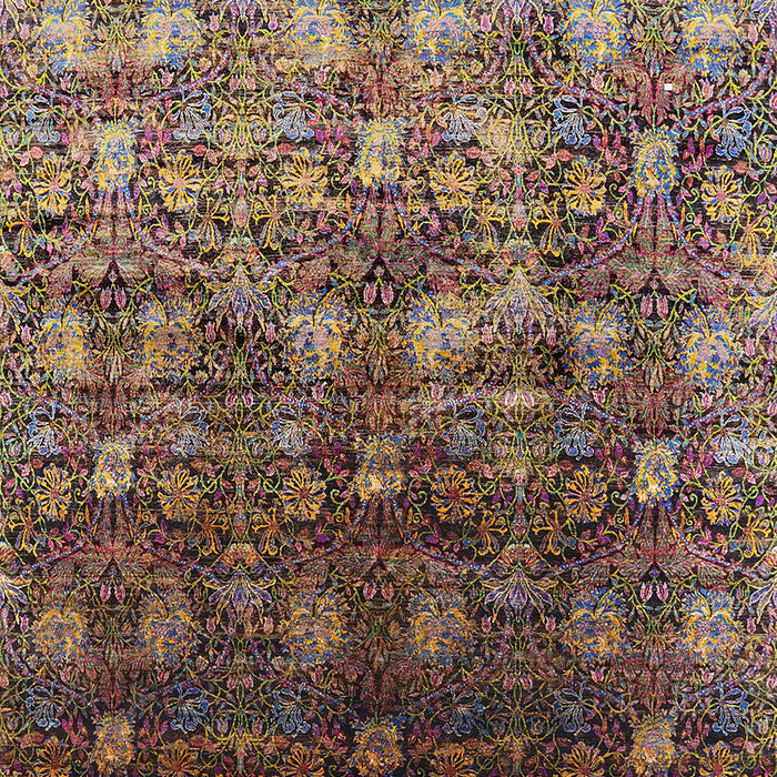 Mid-Century Modern Brown Oriental Rug, urb1533