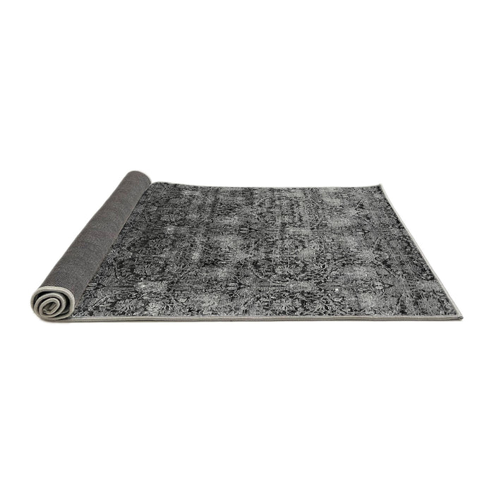 Sideview of Oriental Gray Industrial Rug, urb1533gry