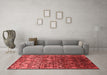 Industrial Red Washable Rugs