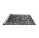 Sideview of Machine Washable Oriental Gray Industrial Rug, wshurb1533gry