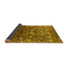 Sideview of Oriental Yellow Industrial Rug, urb1533yw