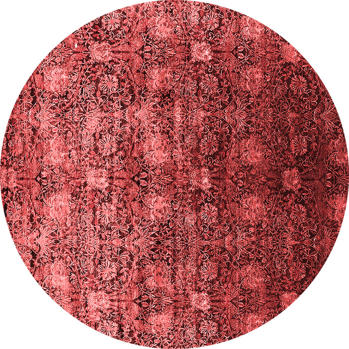 Machine Washable Oriental Red Industrial Rug, wshurb1533red