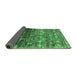 Sideview of Oriental Emerald Green Industrial Rug, urb1534emgrn