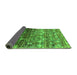 Sideview of Oriental Green Industrial Rug, urb1534grn