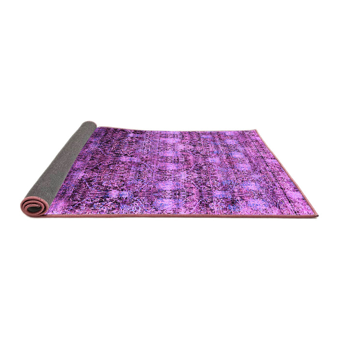 Sideview of Oriental Purple Industrial Rug, urb1534pur