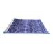 Sideview of Machine Washable Oriental Blue Industrial Rug, wshurb1534blu