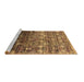 Sideview of Machine Washable Oriental Brown Industrial Rug, wshurb1534brn