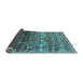 Sideview of Oriental Light Blue Industrial Rug, urb1534lblu