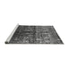 Sideview of Machine Washable Oriental Gray Industrial Rug, wshurb1535gry