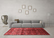 Industrial Red Washable Rugs