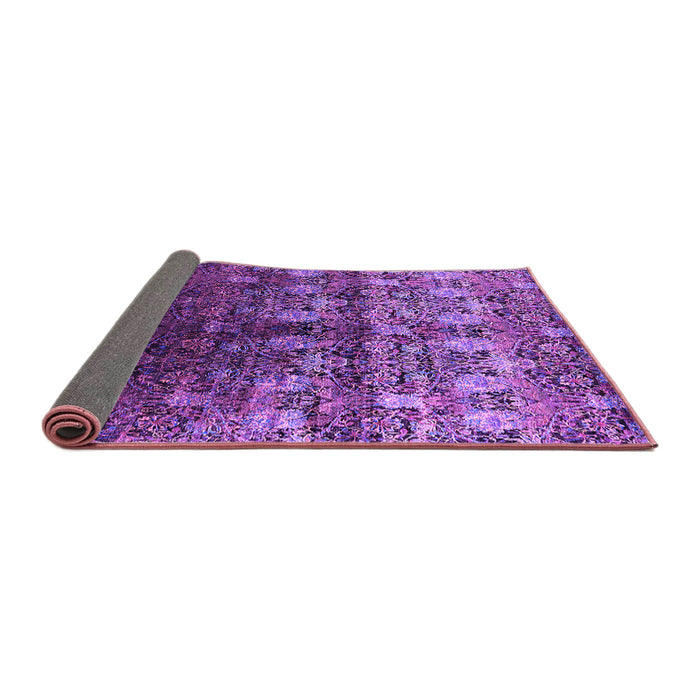 Sideview of Oriental Purple Industrial Rug, urb1535pur