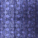 Square Machine Washable Oriental Blue Industrial Rug, wshurb1535blu