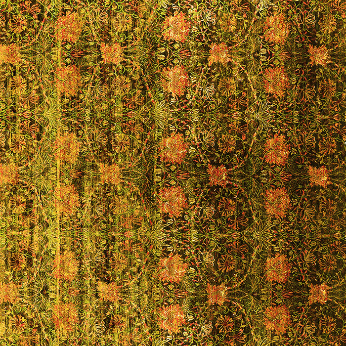 Square Oriental Yellow Industrial Rug, urb1536yw