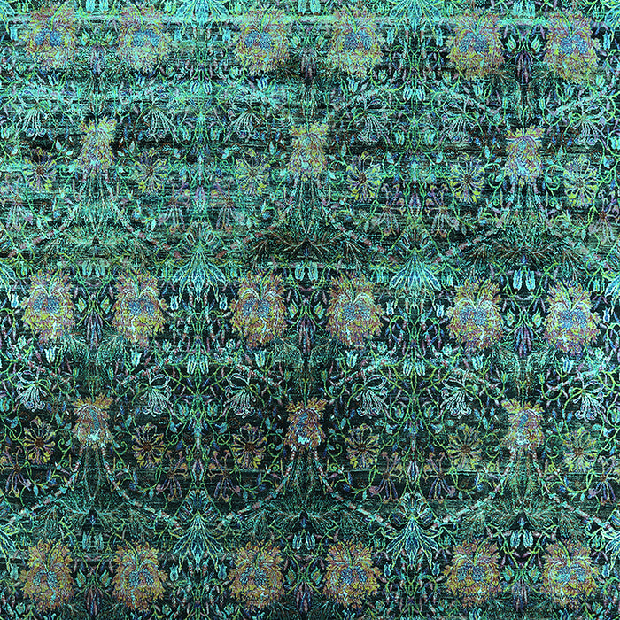 Oriental Turquoise Industrial Rug, urb1536turq