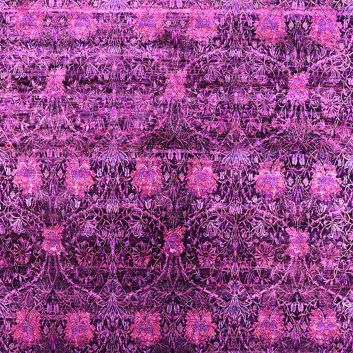Machine Washable Oriental Pink Industrial Rug, wshurb1536pnk