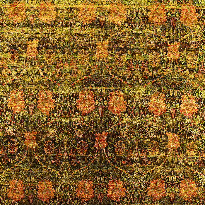 Oriental Yellow Industrial Rug, urb1536yw