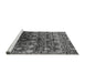 Sideview of Machine Washable Oriental Gray Industrial Rug, wshurb1536gry