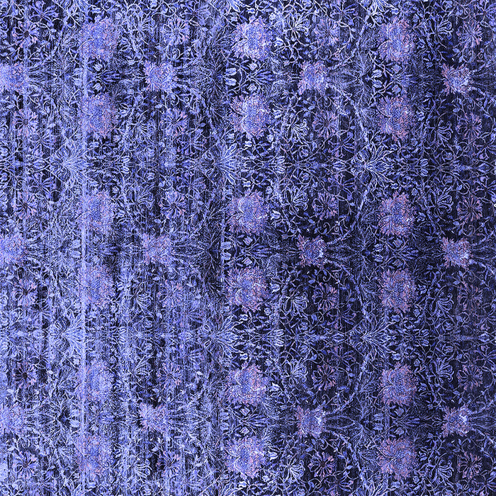 Square Oriental Blue Industrial Rug, urb1536blu