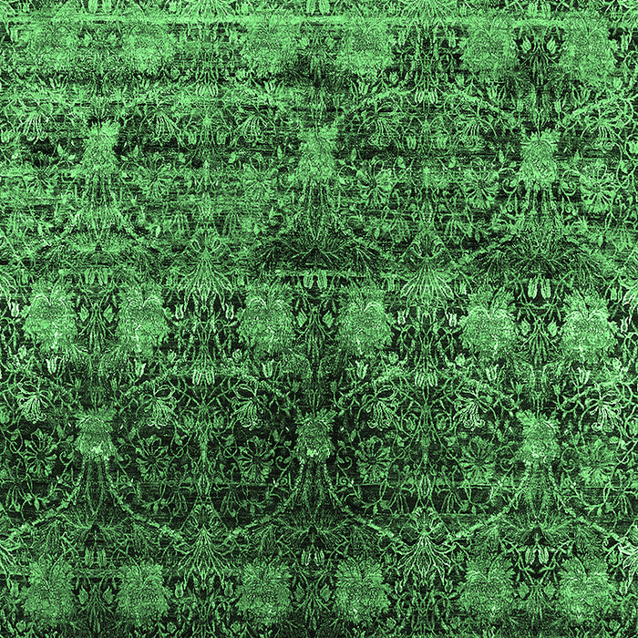 Oriental Emerald Green Industrial Rug, urb1536emgrn