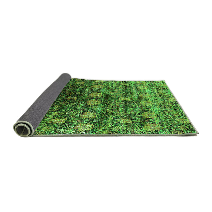 Sideview of Oriental Green Industrial Rug, urb1536grn