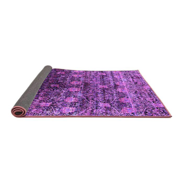 Sideview of Oriental Purple Industrial Rug, urb1536pur
