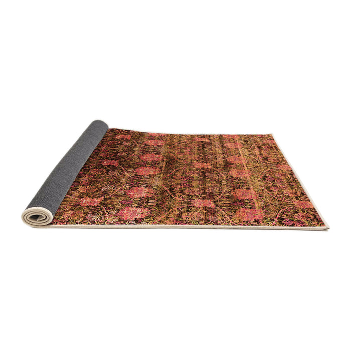 Sideview of Oriental Orange Industrial Rug, urb1536org