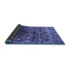 Sideview of Oriental Blue Industrial Rug, urb1536blu