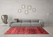 Industrial Red Washable Rugs