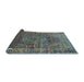 Sideview of Oriental Light Blue Industrial Rug, urb1537lblu