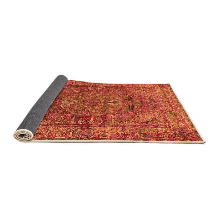 Sideview of Oriental Orange Industrial Rug, urb1537org