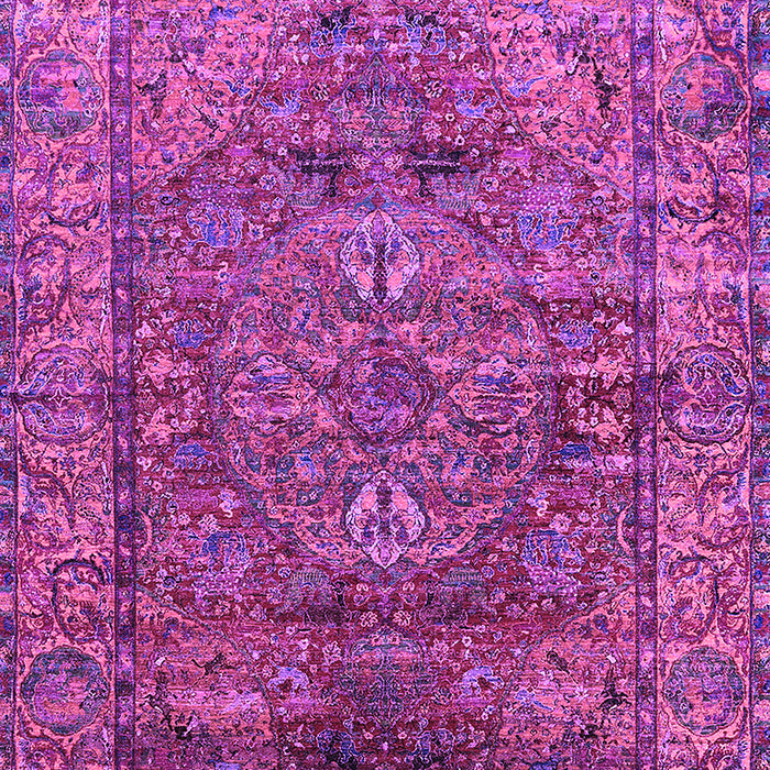 Machine Washable Oriental Purple Industrial Area Rugs, wshurb1537pur