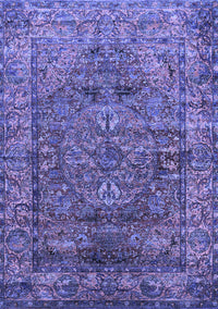 Oriental Blue Industrial Rug, urb1537blu