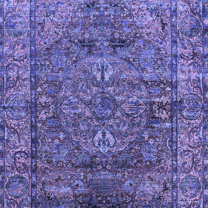 Oriental Blue Industrial Rug, urb1537blu
