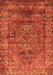 Machine Washable Oriental Orange Industrial Area Rugs, wshurb1537org