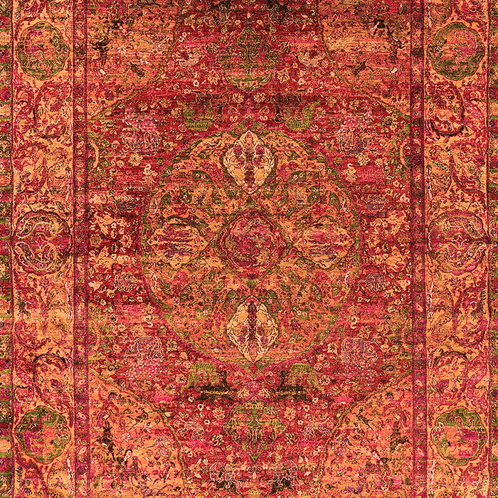 Oriental Orange Industrial Rug, urb1537org
