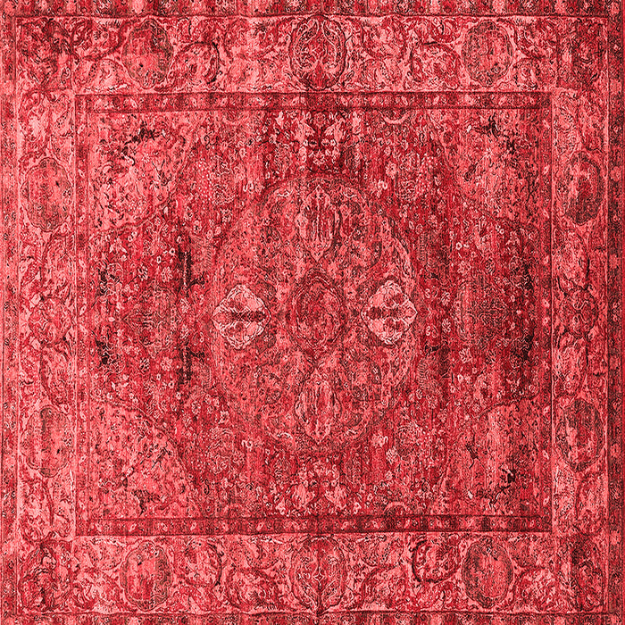 Machine Washable Oriental Red Industrial Rug, wshurb1537red
