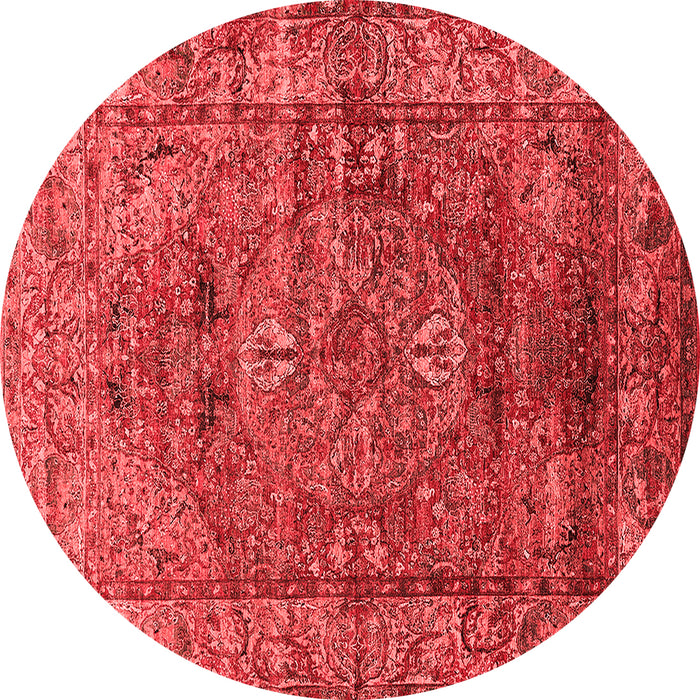 Machine Washable Oriental Red Industrial Rug, wshurb1537red